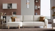Parvi Corner Sofa Bed Set with Storage