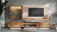 Moderna Tv Unit Upper Module - Glass