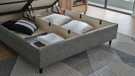 Solid Bedstead with Storage - 160 cm - Headboard not included