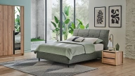 Solid Bedstead with Storage - 160 cm - Headboard not included
