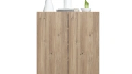 Forte Shoe Cabinet Oak