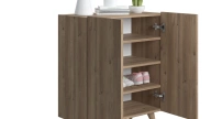 Forte Shoe Cabinet Oak