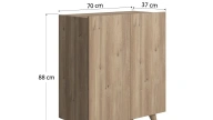 Forte Shoe Cabinet Oak