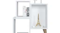 Mabel Bookshelf Nightstand White