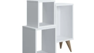 Mabel Bookshelf Nightstand White