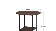 Milas Side Table Walnut
