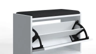 Tona Shoe Cabinet with Cushion White