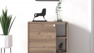 Vega Multi-Purpose Shelved Cabinet Oak
