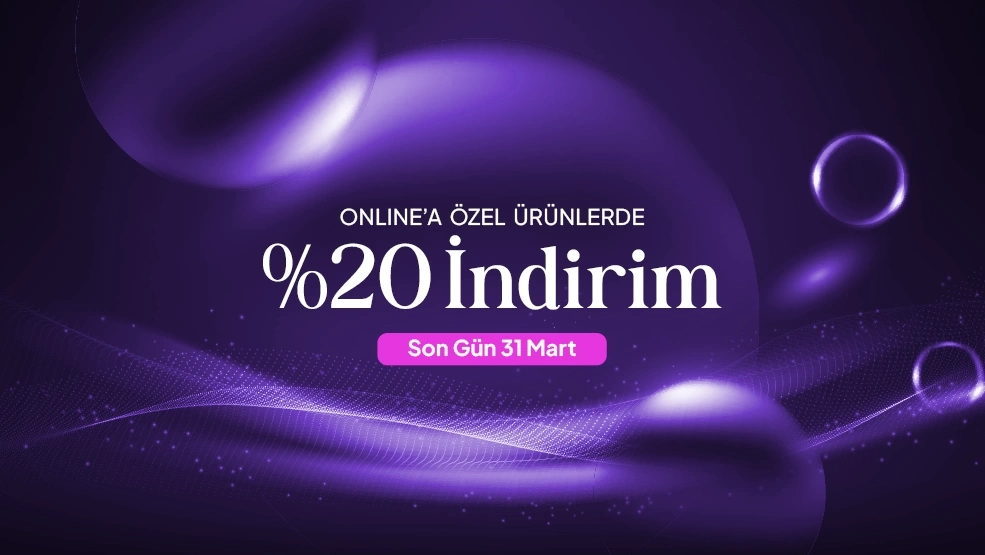 Onlinea Özel Ürünlerde %20 İndirim