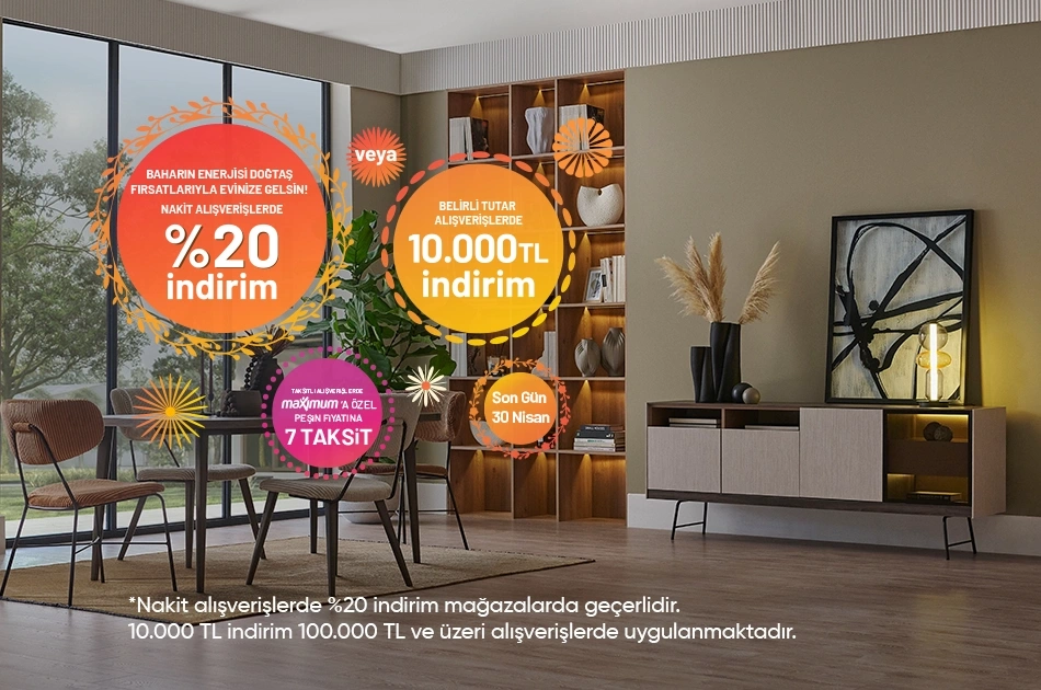 Belirli Tutar Alışverişlerde 10.000 TL İndirim!