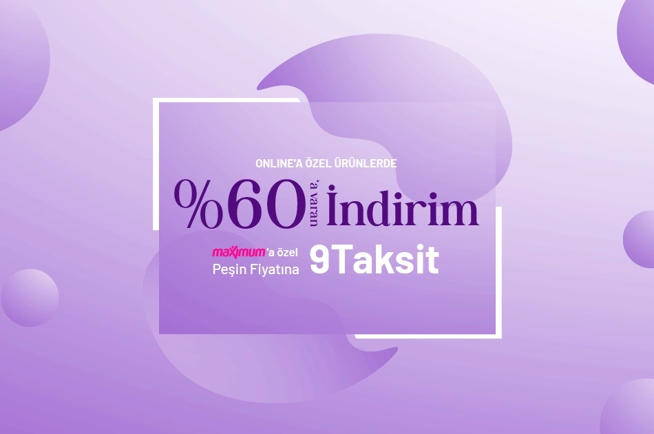 Onlinea Özel Ürünlerde %60a Varan İndirim!