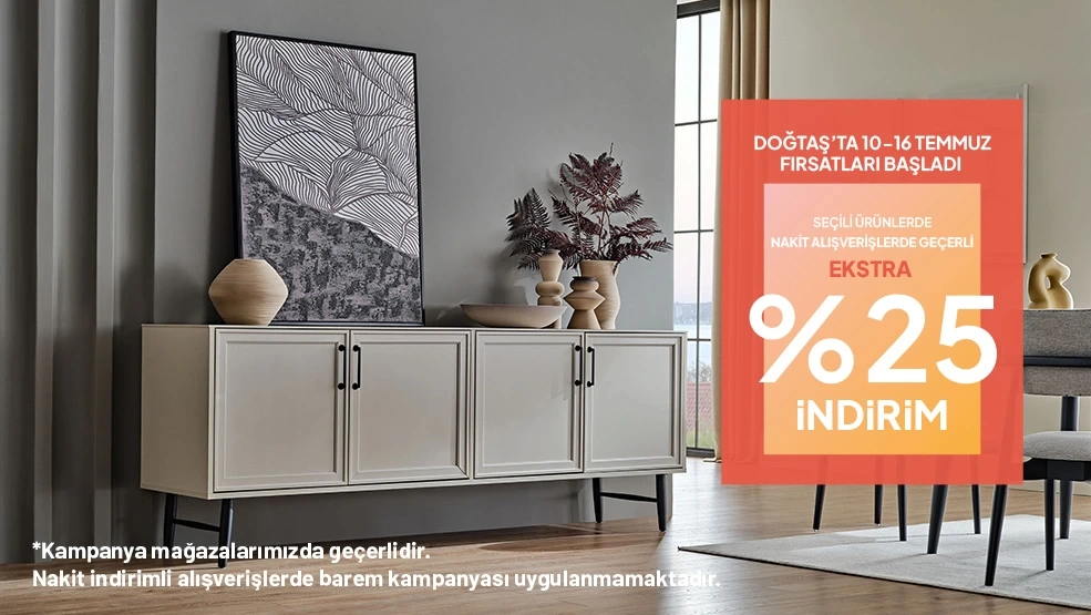 Seçili Ürünlerde ve Nakit Alışverişlerde Geçerli Ekstra %25 İndirim