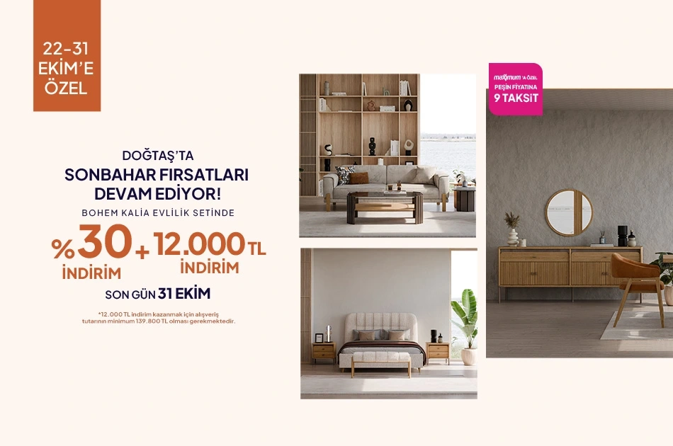 Doğtaşta Sonbahar Fırsatları Devam Ediyor