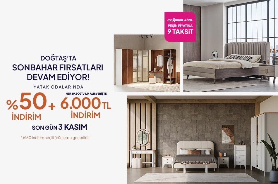 Doğtaş Homeda Sonbahar Fırsatları Devam Ediyor