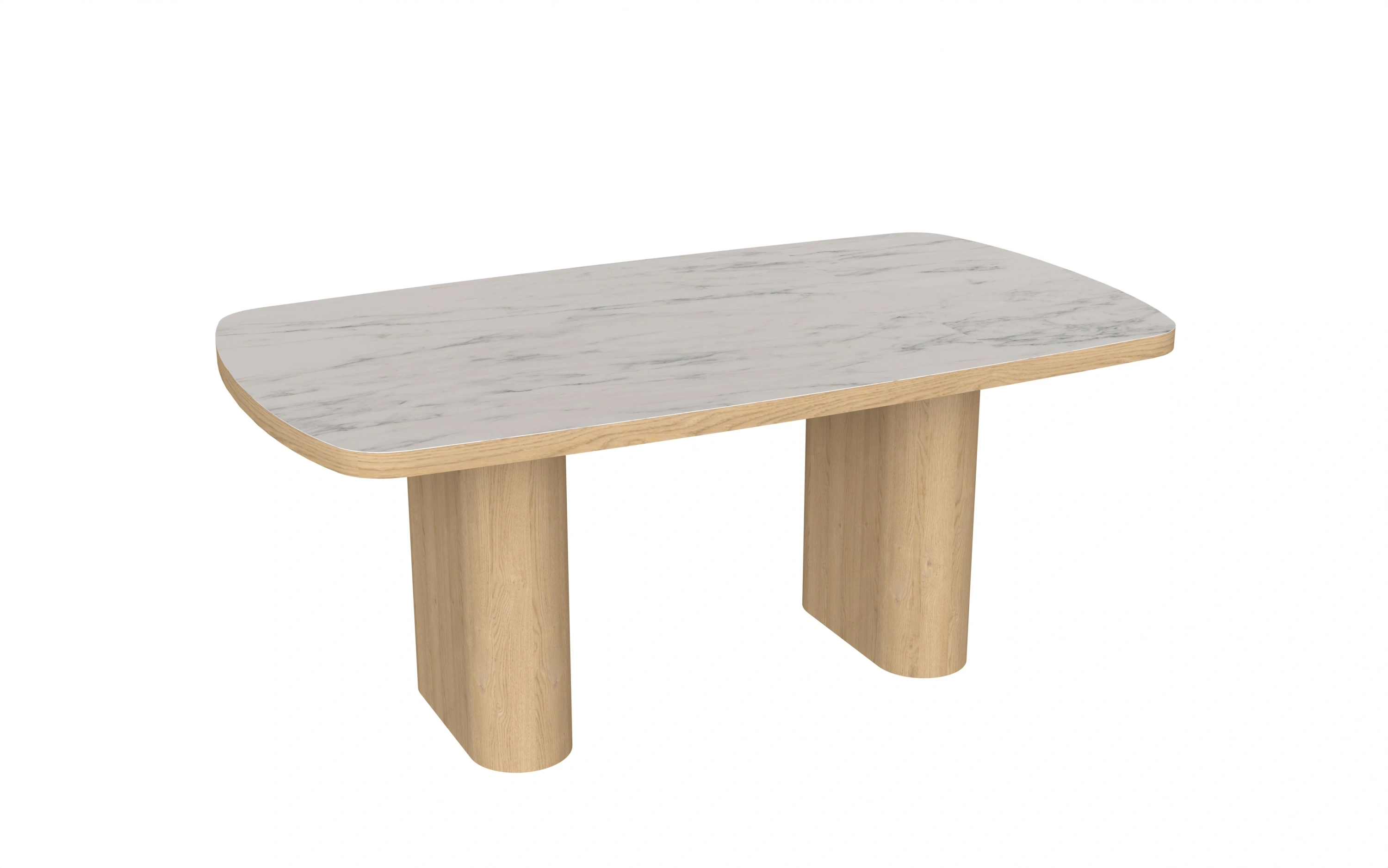 Legna Sabit Yemek Masası - Mermer Desenli - 180x100 cm
