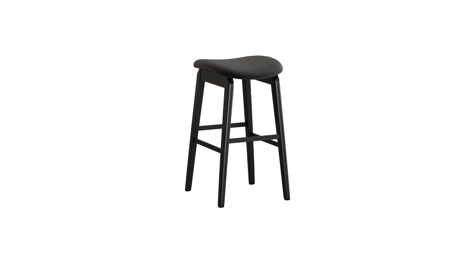 Caren Black Bar Stool