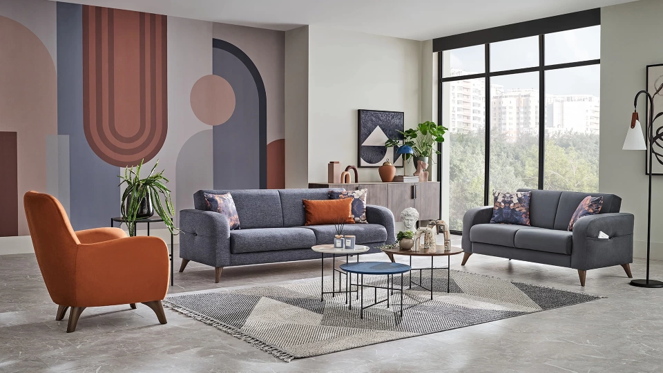 Hilda Three-Seater Sofa