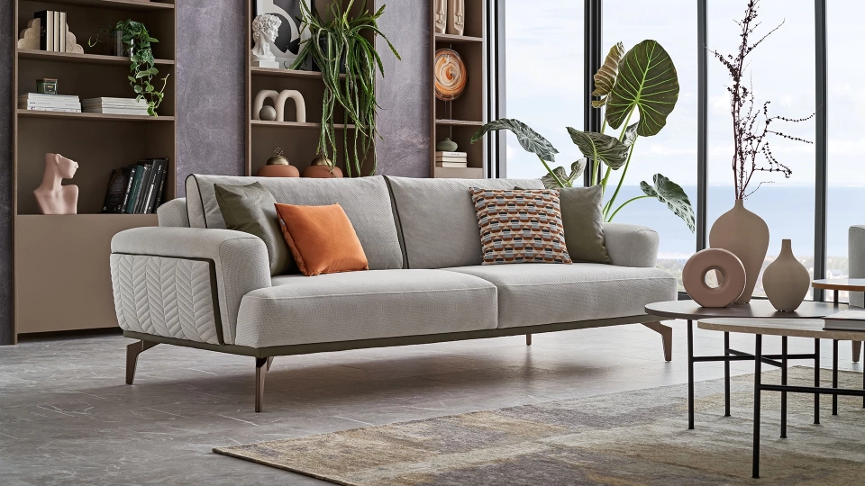 Piero Three-Seater Sofa