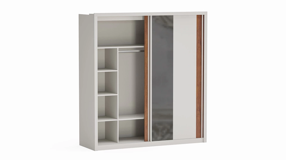 Mayer 2-Door Sliding Wardrobe - 210 cm