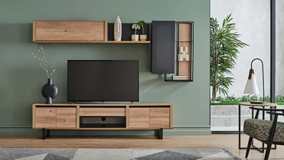 Solid TV Unit Upper Module - Side