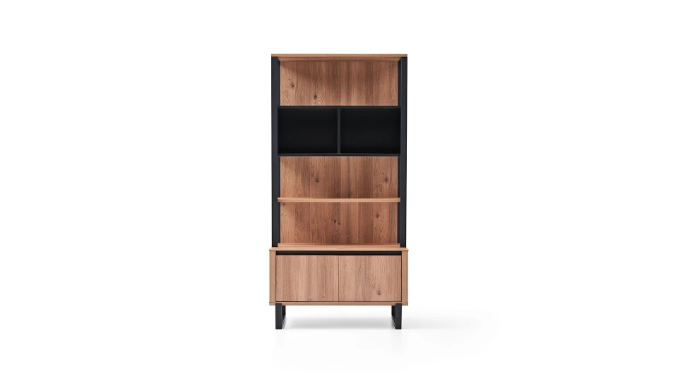 Solid TV Unit Upper Module - Bookcase