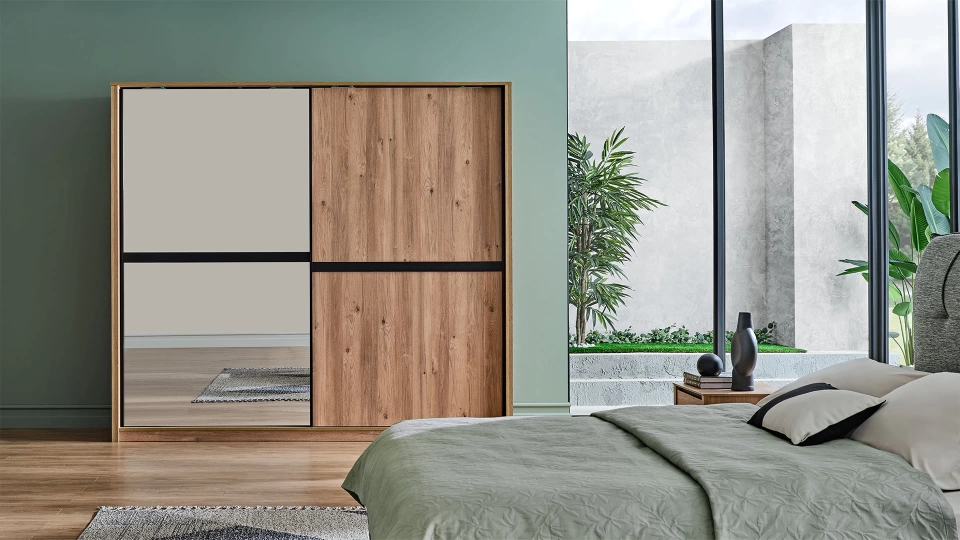 Sliding Wardrobe with 2 Doors - 240 cm