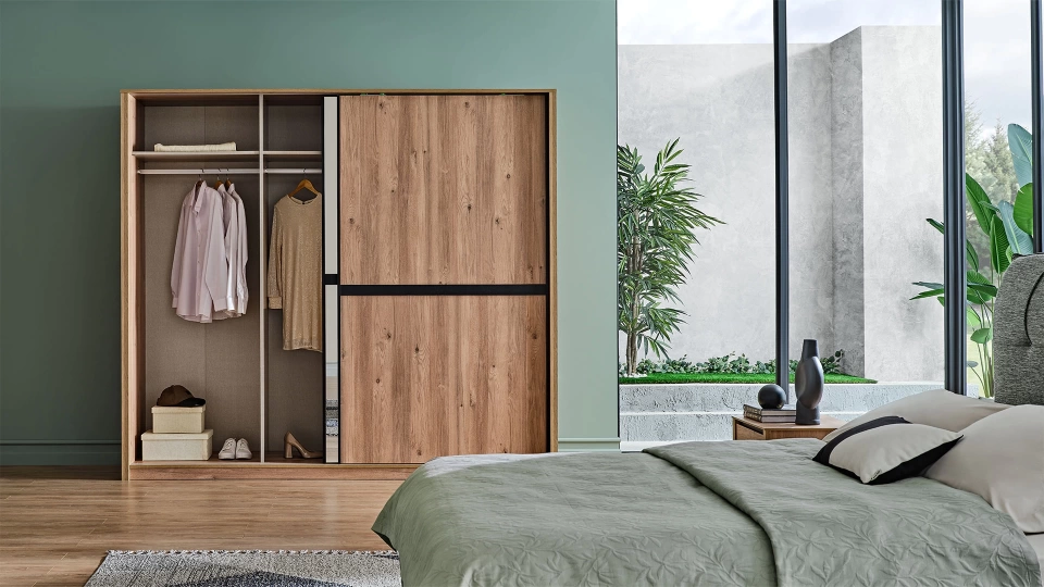 Sliding Wardrobe with 2 Doors - 240 cm