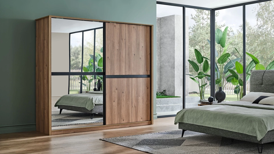 Sliding Wardrobe with 2 Doors - 240 cm