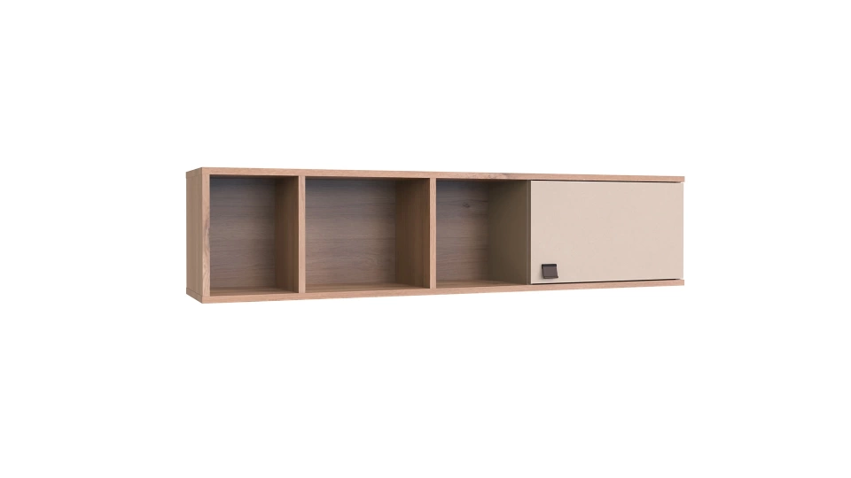 Mayer TV Unit Upper Module - Oak