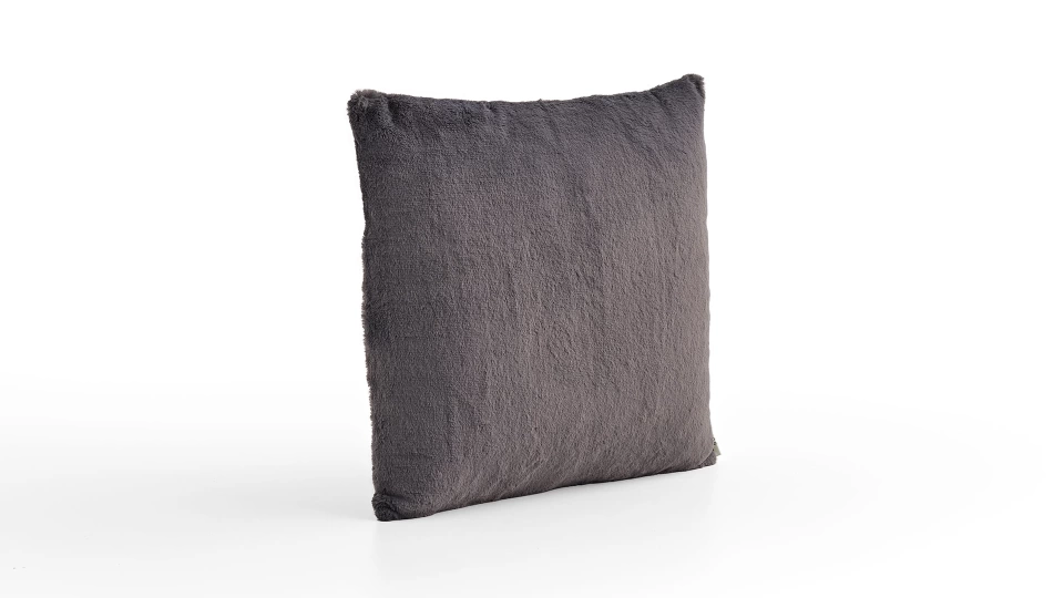 Anthracite Plush Cushion