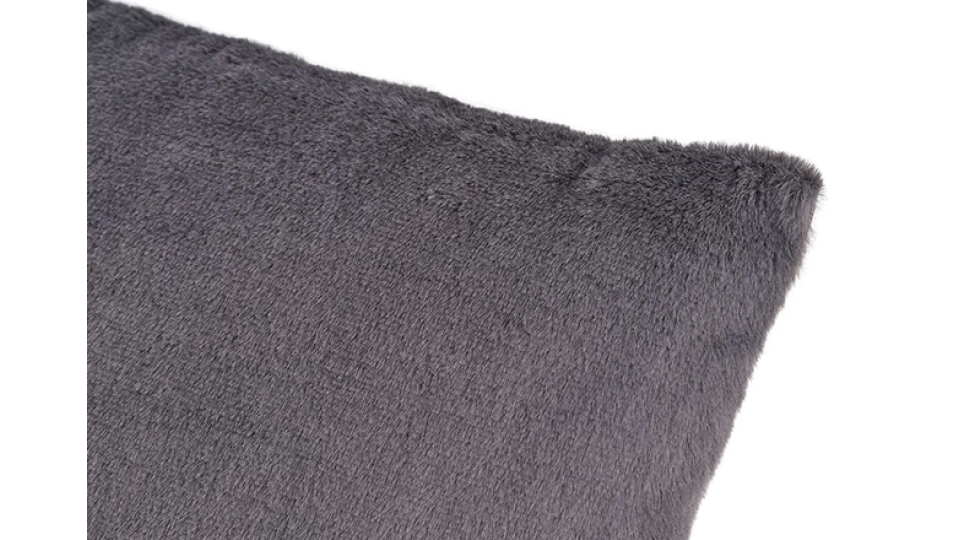 Anthracite Plush Cushion