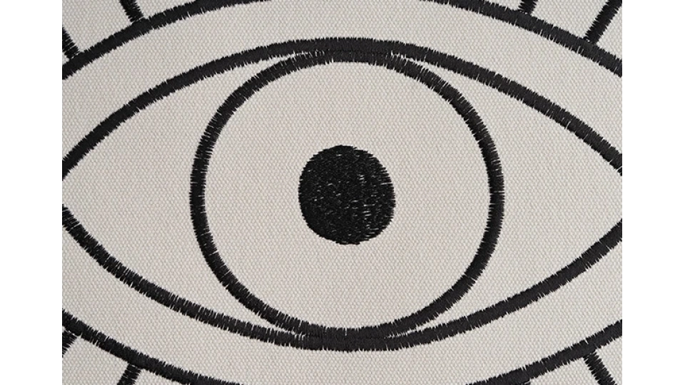 Doğtaş Home Embroidered Eyes Cushion