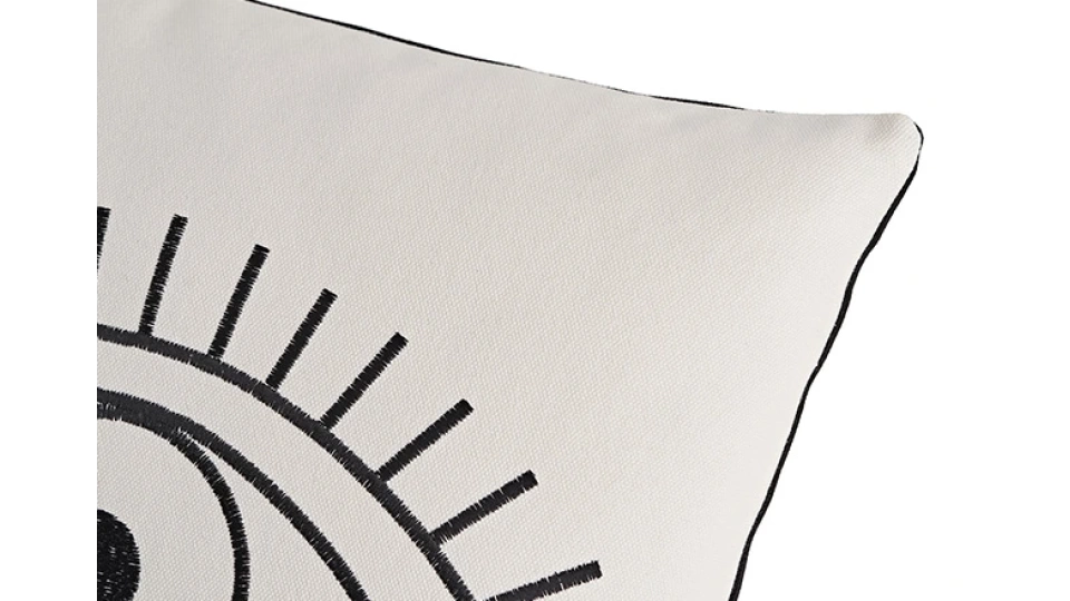 Doğtaş Home Embroidered Eyes Cushion