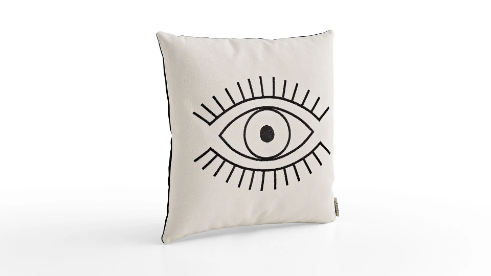 Doğtaş Home Embroidered Eyes Cushion