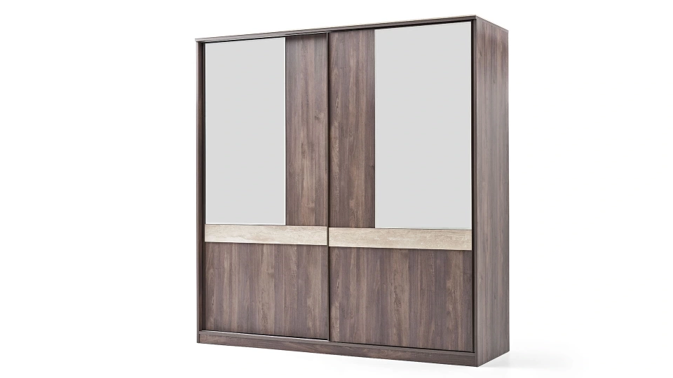 Piero 2 Kapaklı - Sürgülü Dolap - 210 cm