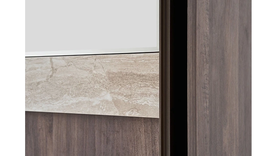 Piero 2 Door Sliding Wardrobe - 240 cm