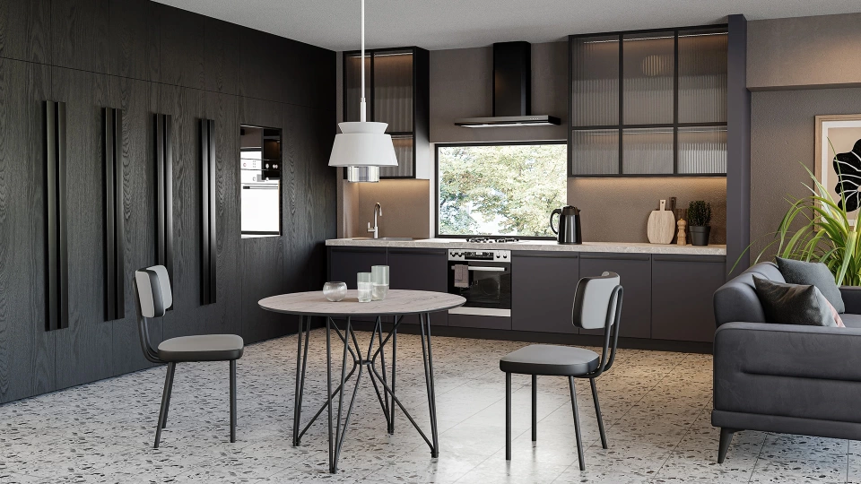 Bronte Kitchen Table - Grey-Oak