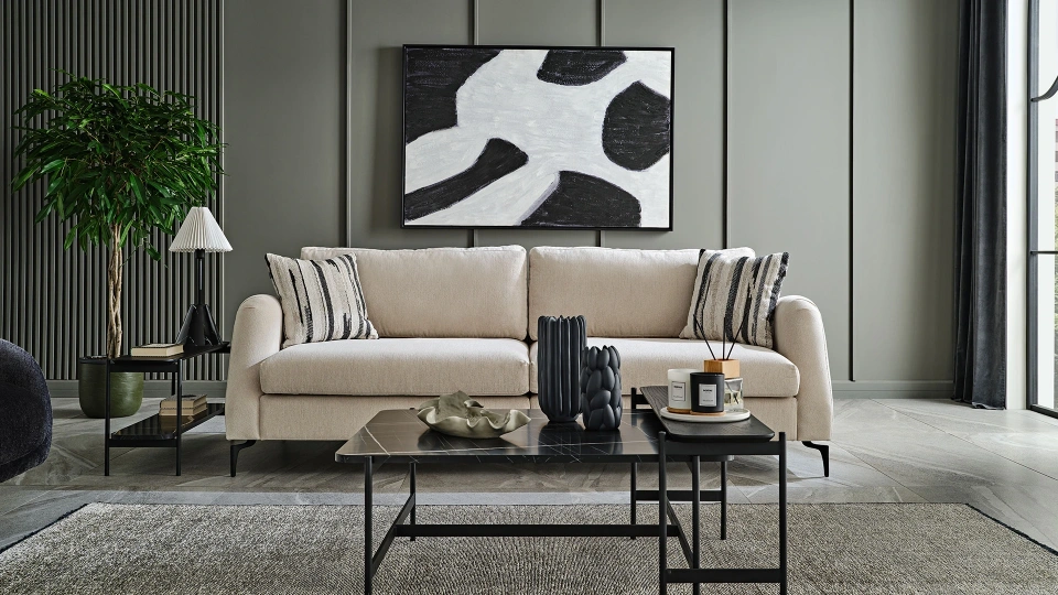 Duetto Three-Seater Sofa - S-Armed