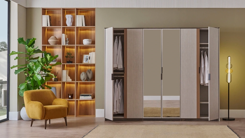 LEA 6-Door Wardrobe