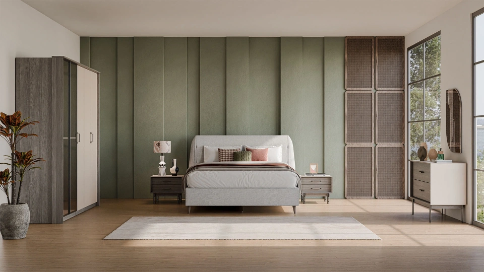 Calista Upholstered Bed Base - 160 cm