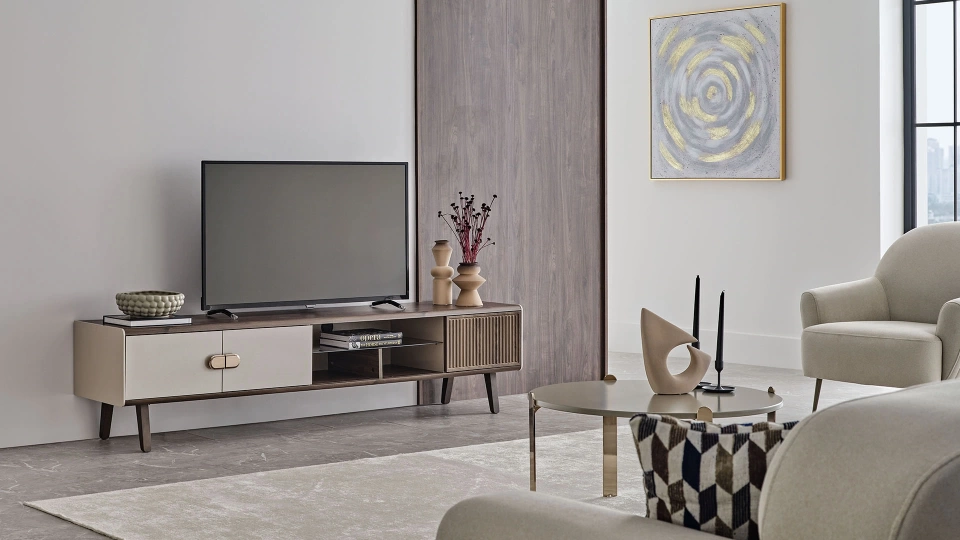 Bend TV Unit Bottom Module - 180 cm