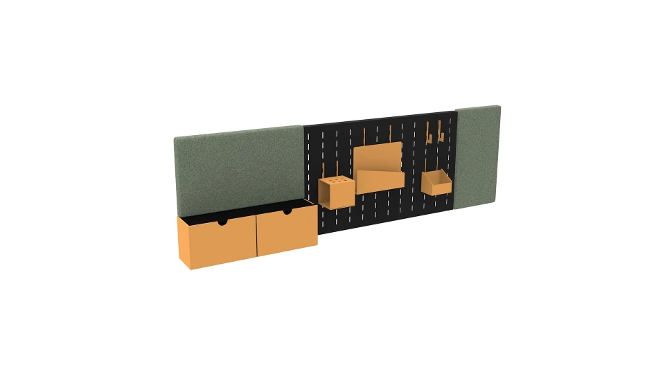 Bold Work Desk Panel