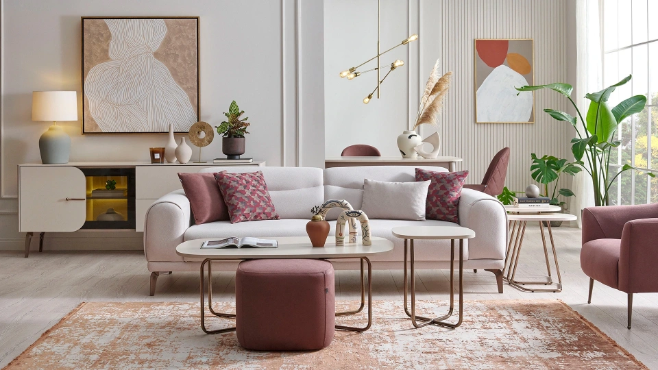 Milena Three-Seater Sofa