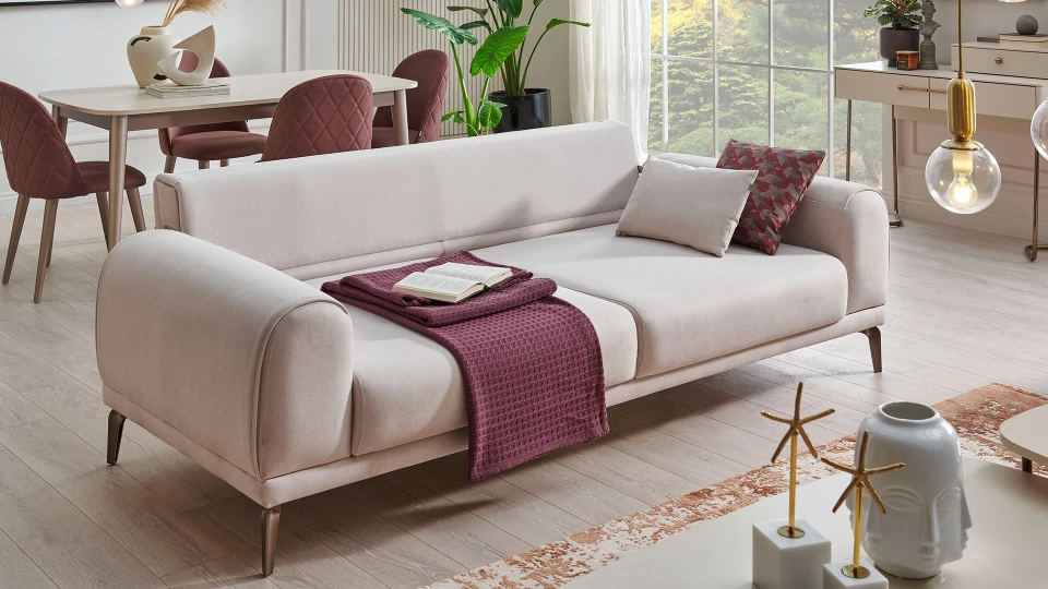 Milena Three-Seater Sofa