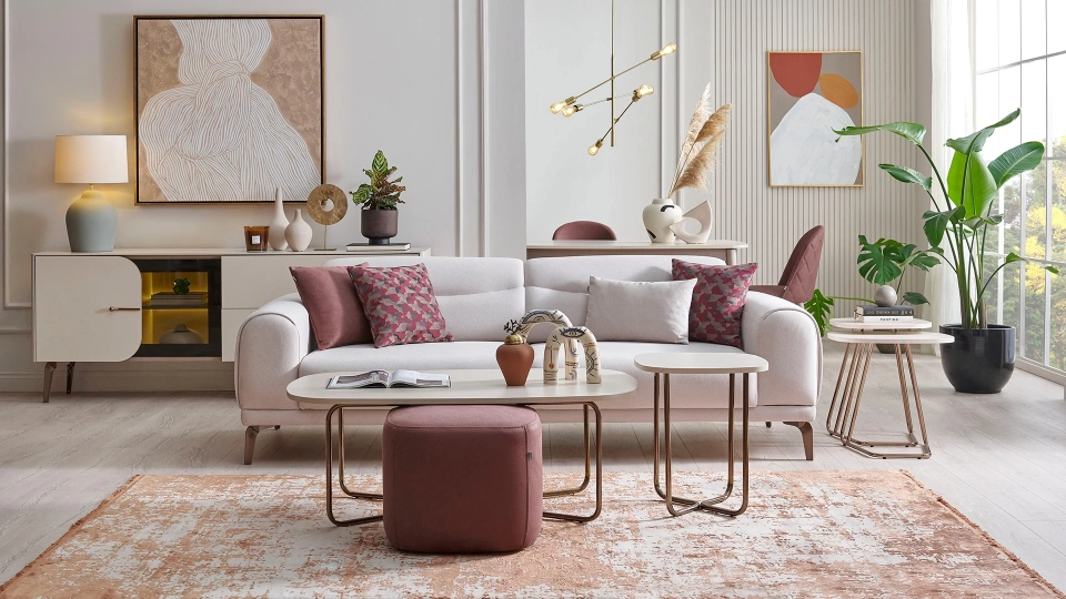 Milena Three-Seater Sofa