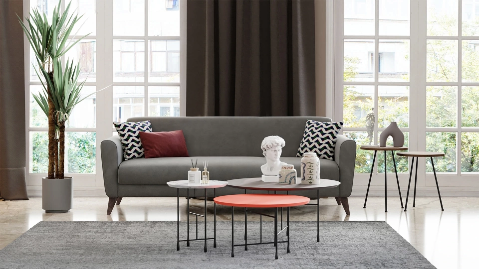 Mona Line Triple Sofa