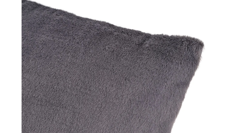 Doğtaş Home Antrasit Peluş Kırlent