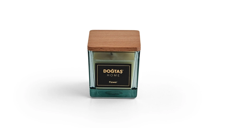 Doğtaş Home Flower Wooden Lid Candle
