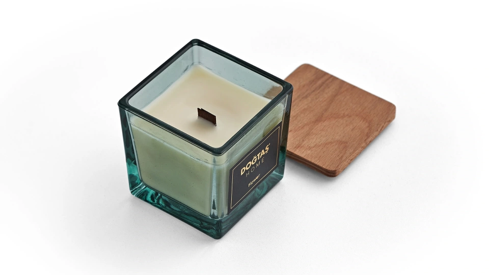 Doğtaş Home Flower Wooden Lid Candle