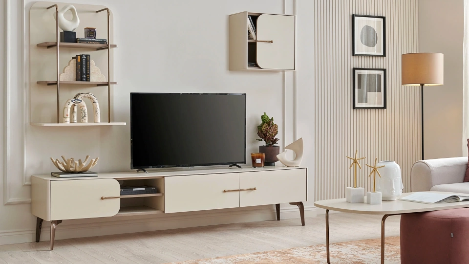 Milena TV Unit Upper Module - Covered